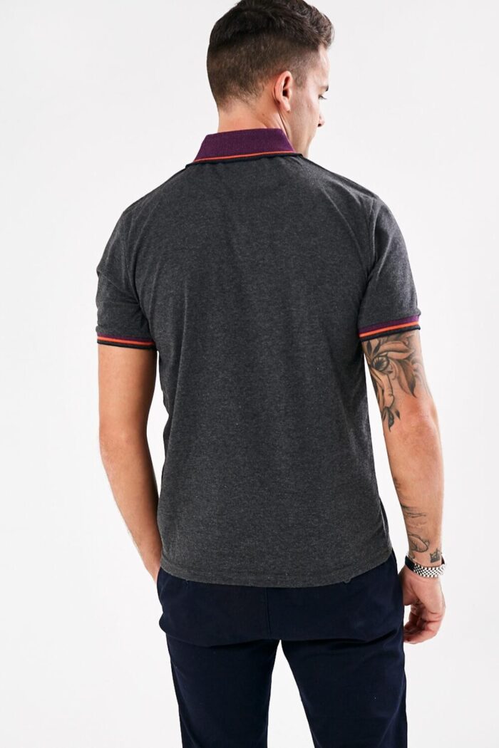 LLOYD CHARCOAL MARL POLO TOP | Gasoline.ie