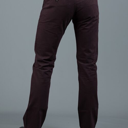 JONNIE DARK BURGUNDY SLIM FIT CHINO