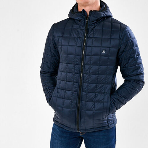 HOODED NAVY JACKEY