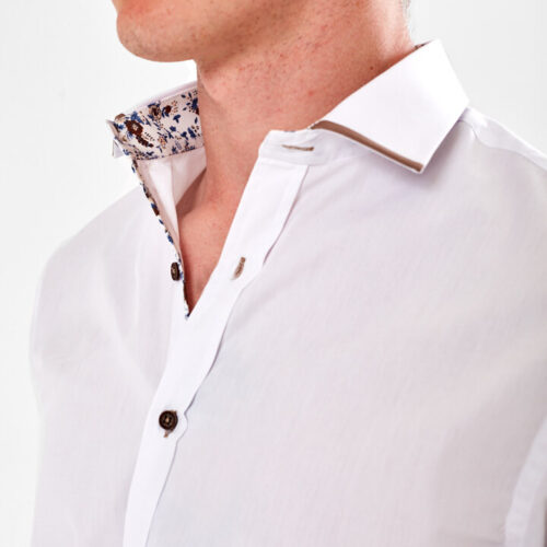 white shirt with trim