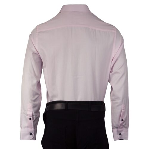 UNION SELF PATTERN PINK LONG SLEEVE SHIRT