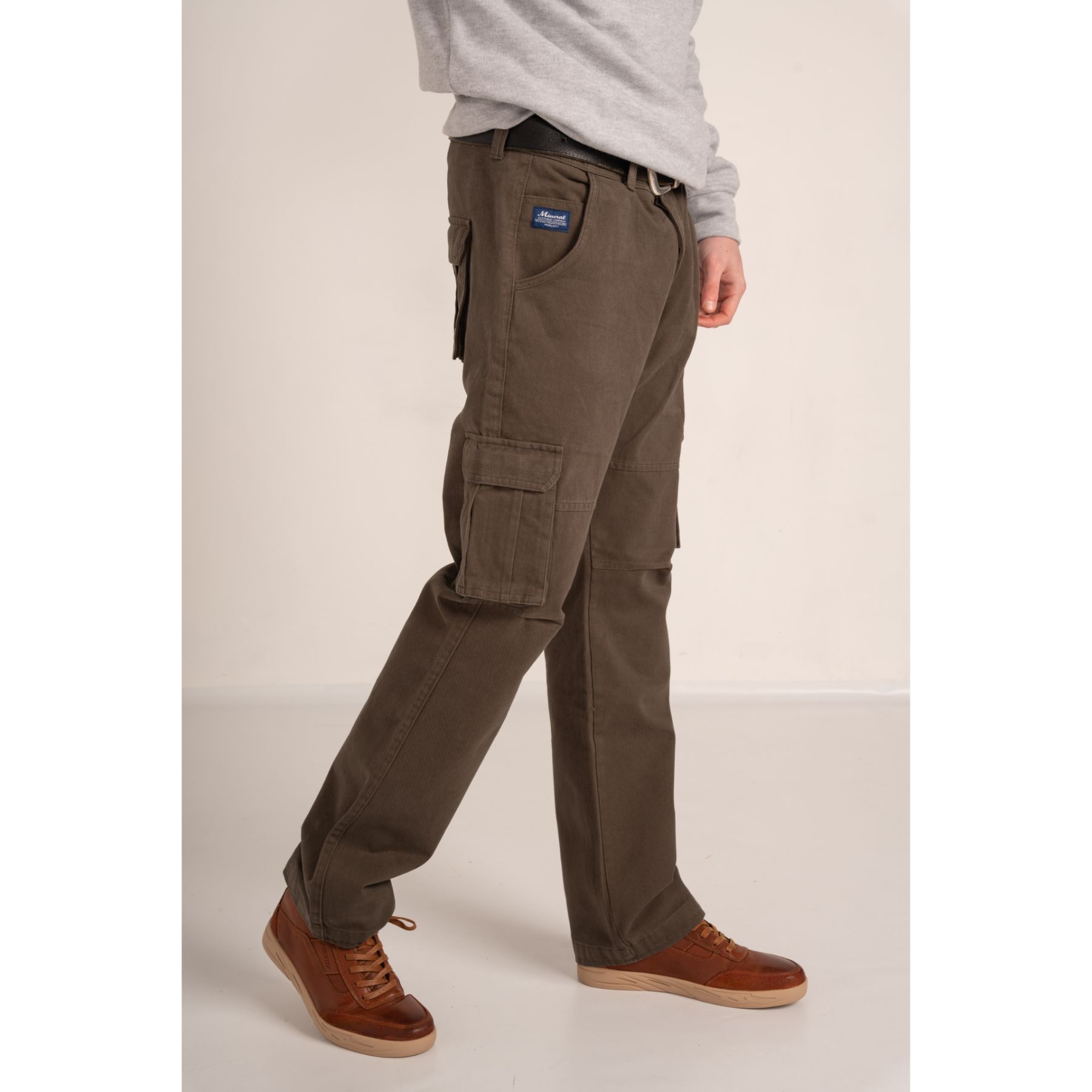 Buy Khaki Snap Pocket Cargo Pants for Men Online at Bewakoof
