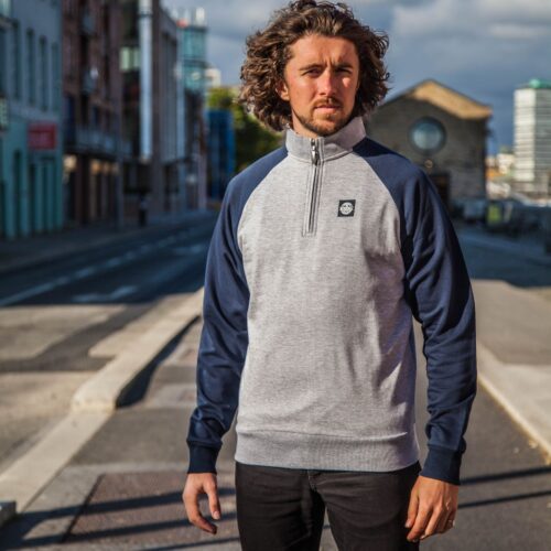 fleece top grey