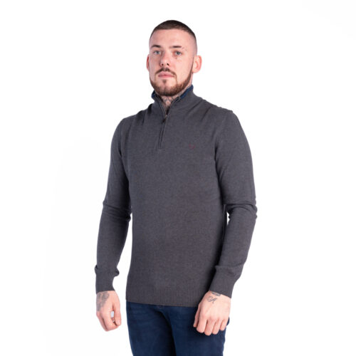 shadow grey quarter zip