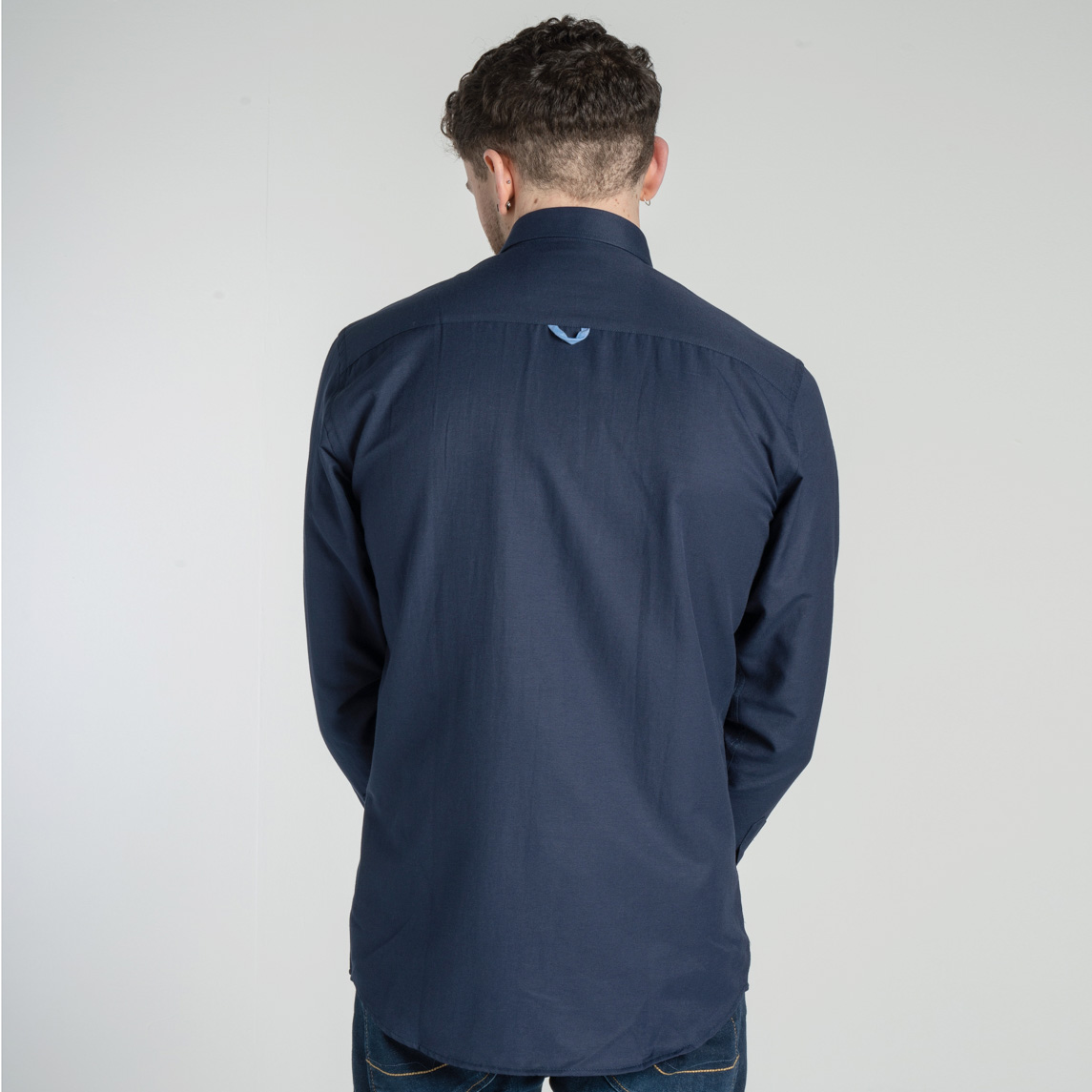 Lolland Oxford Shirt - Dark Navy - Image 2
