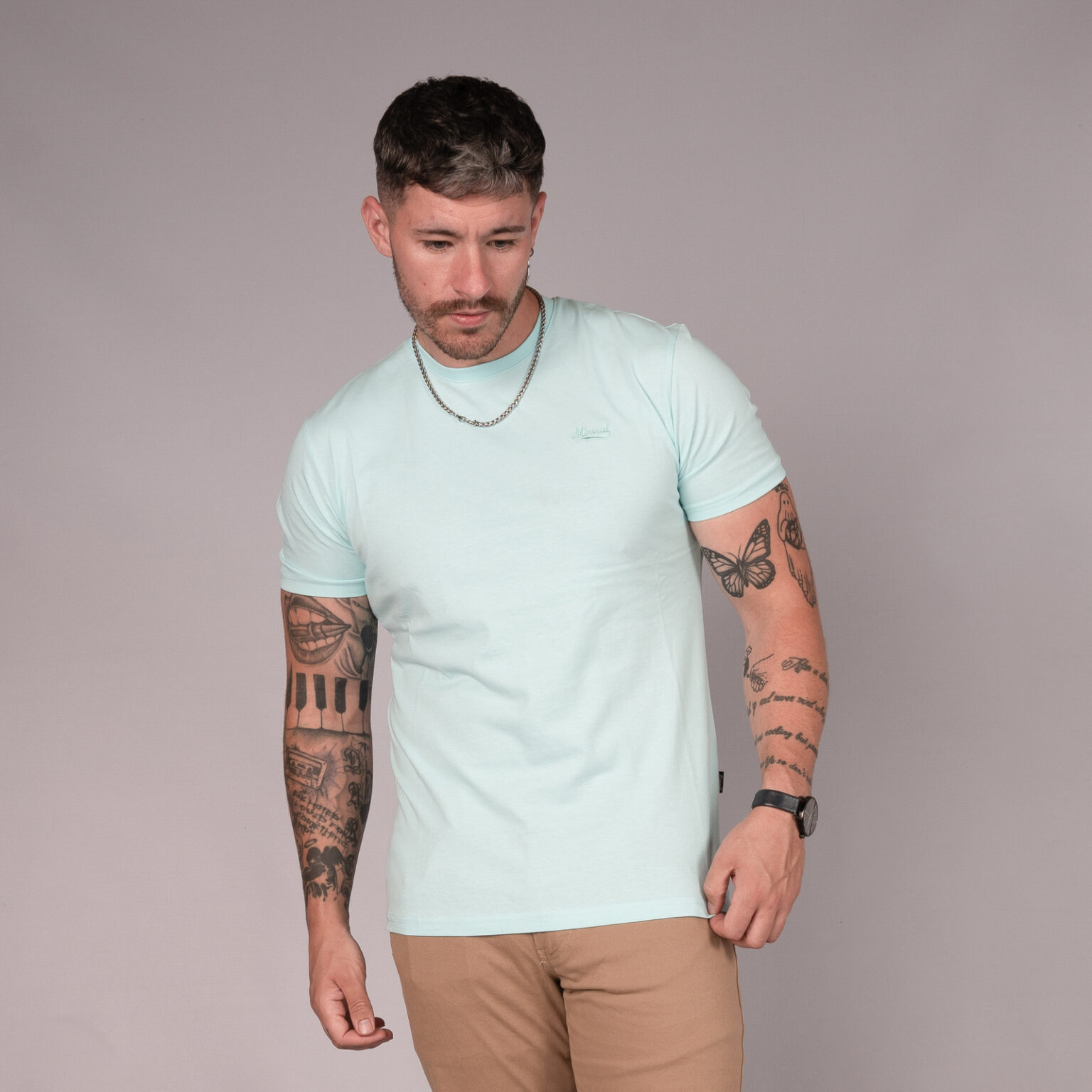 mens seafoam crew neck t-shirt - glock
