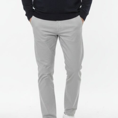 Jonnie Light Grey Chinos Front