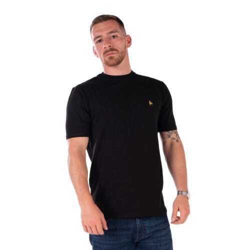 men's black stretch t-shirt -rous