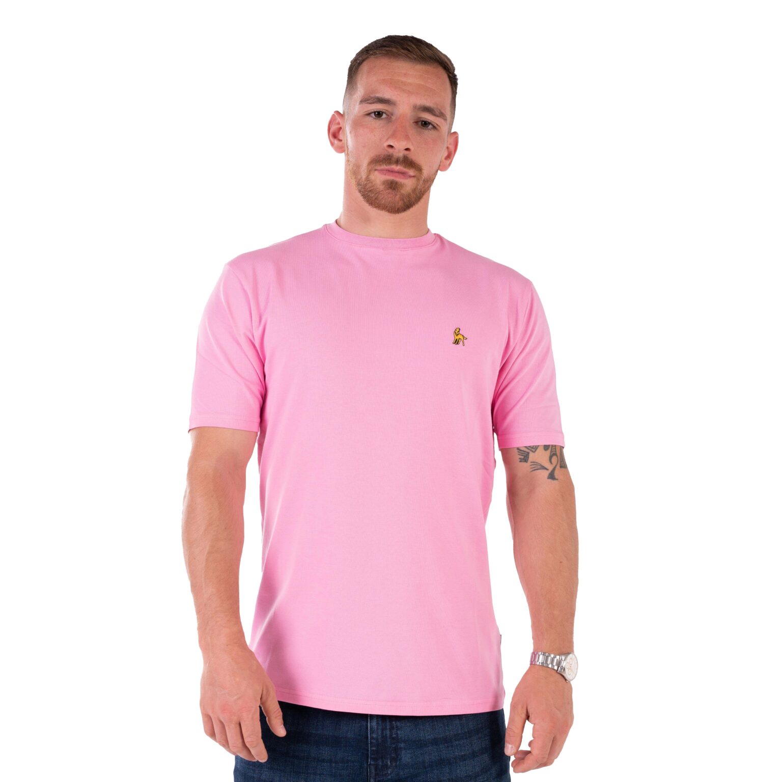 men's pink stretch t-shirt - rous