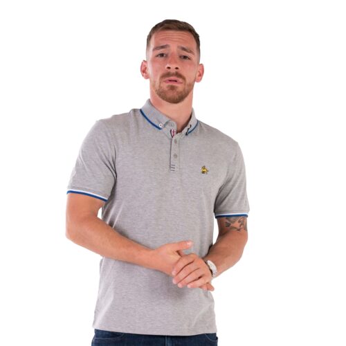 men's grey stretch polo shirt - maraca