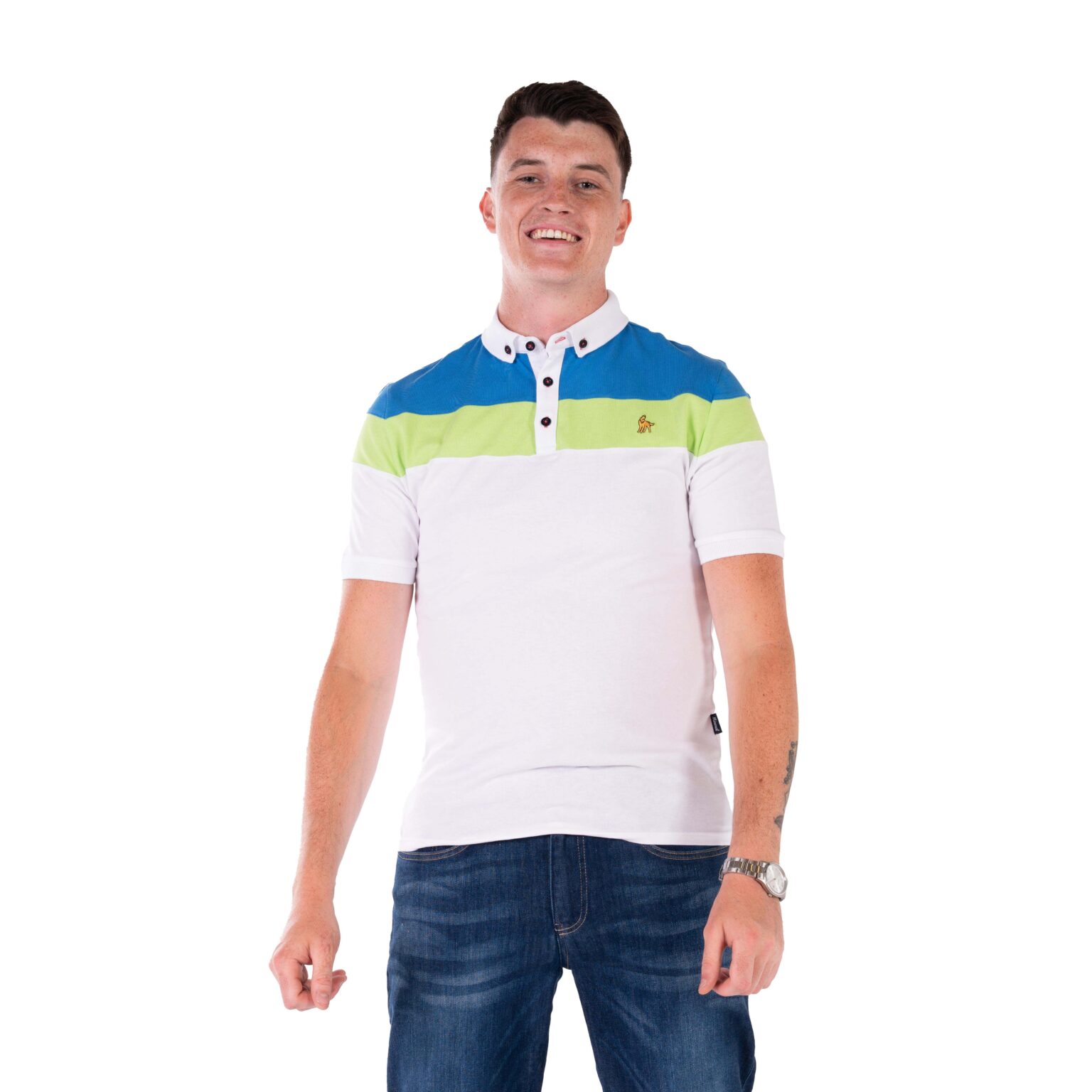 Pep Block Stripe Polo