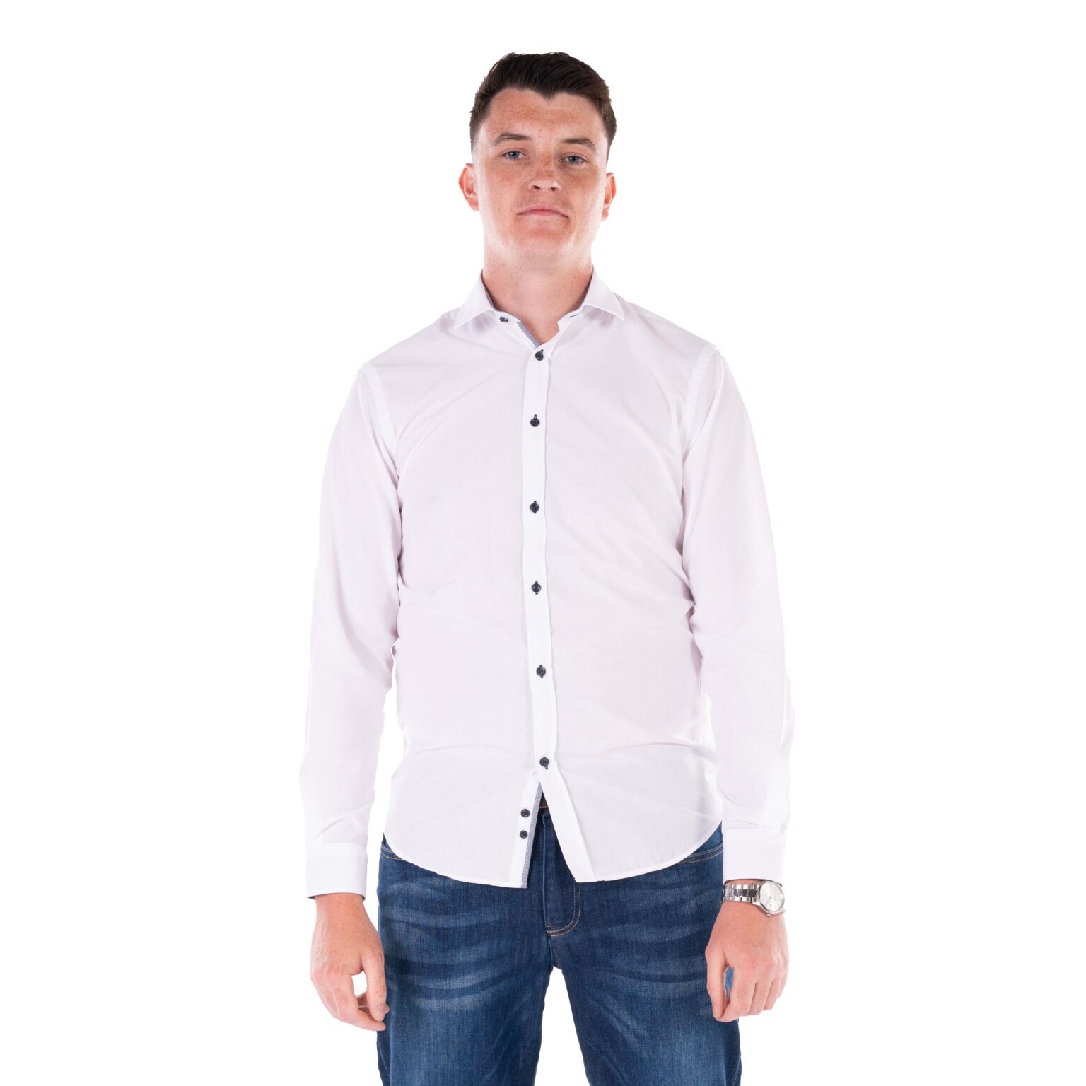 Men's long sleeve shirt rhodes white