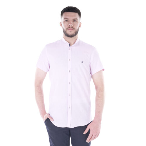 Official Short Sleeve Grandad Shirt - Pink