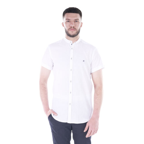Official Short Sleeve Grandad Shirt - White