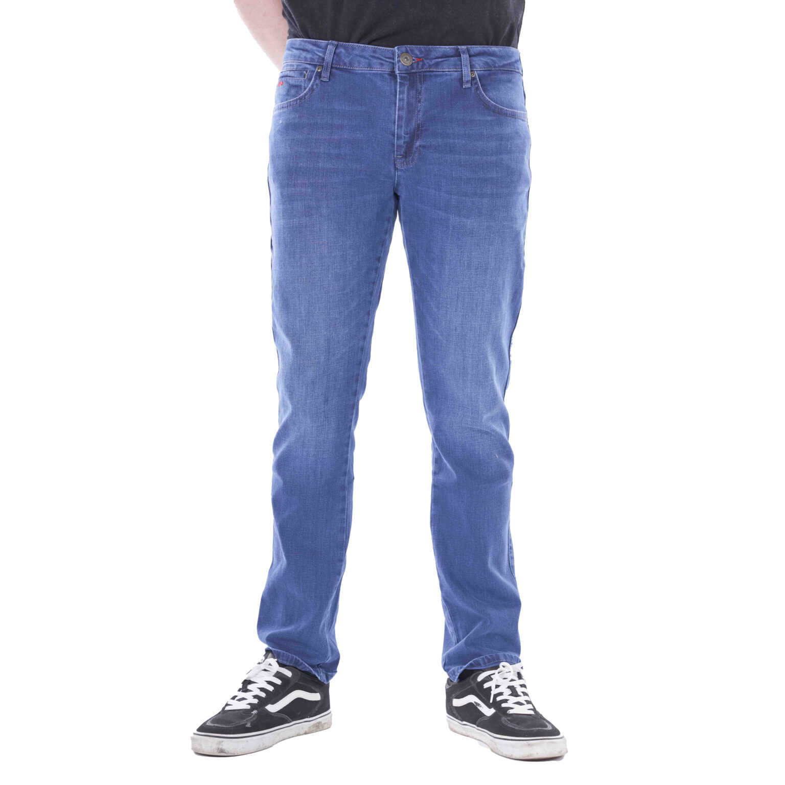 Men's Tapered Fit Stretch Jeans - Light Wash | Svay