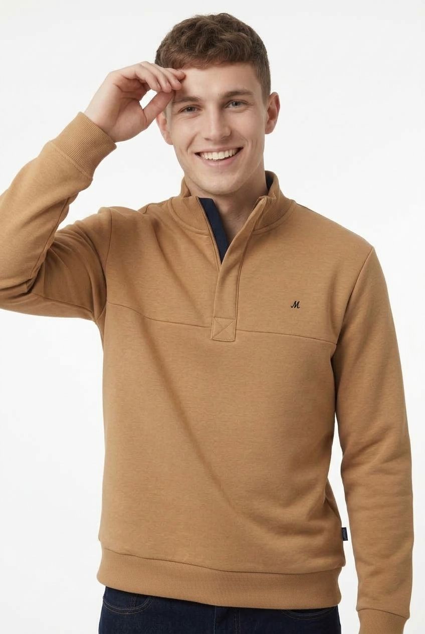 men's stone quarter zip