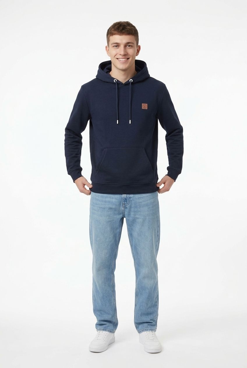 Colorado Overhead Cotton Hood Navy - Image 4