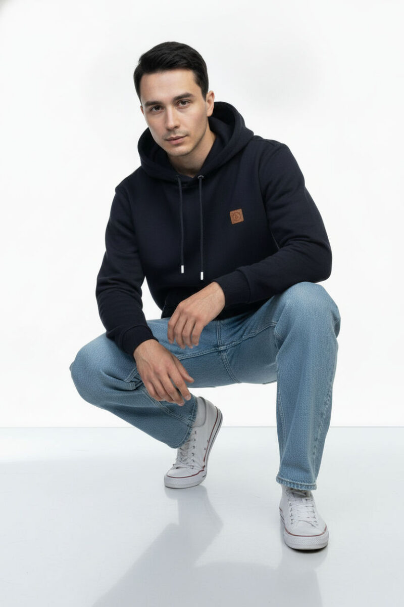 Colorado Overhead Cotton Hood Navy - Image 3