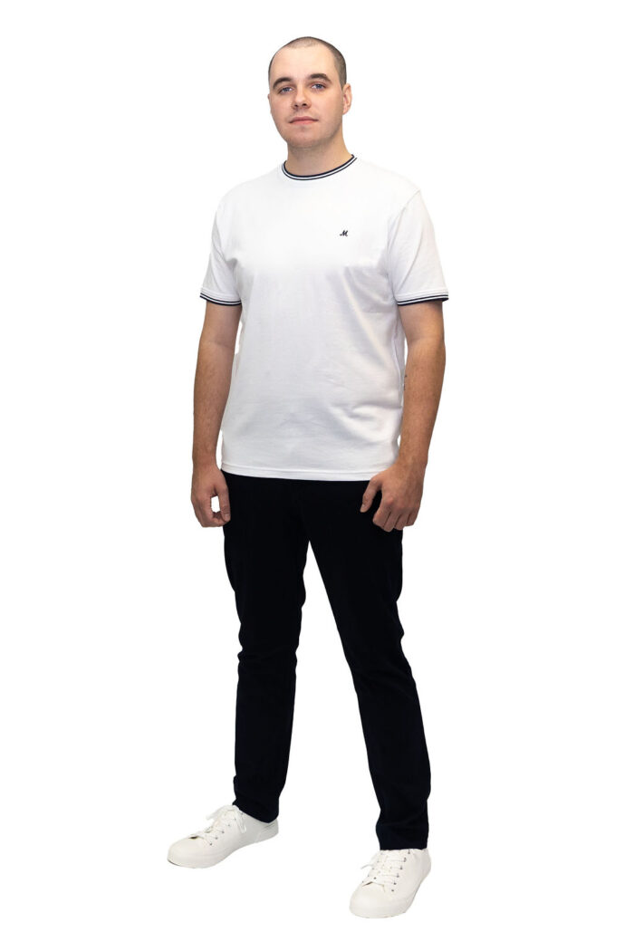 Cage Crew Neck Tee - White - Image 3