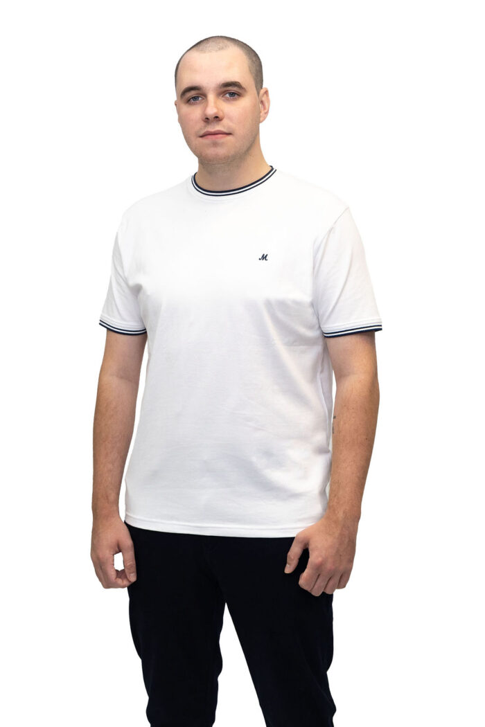 Cage Crew Neck Tee - White