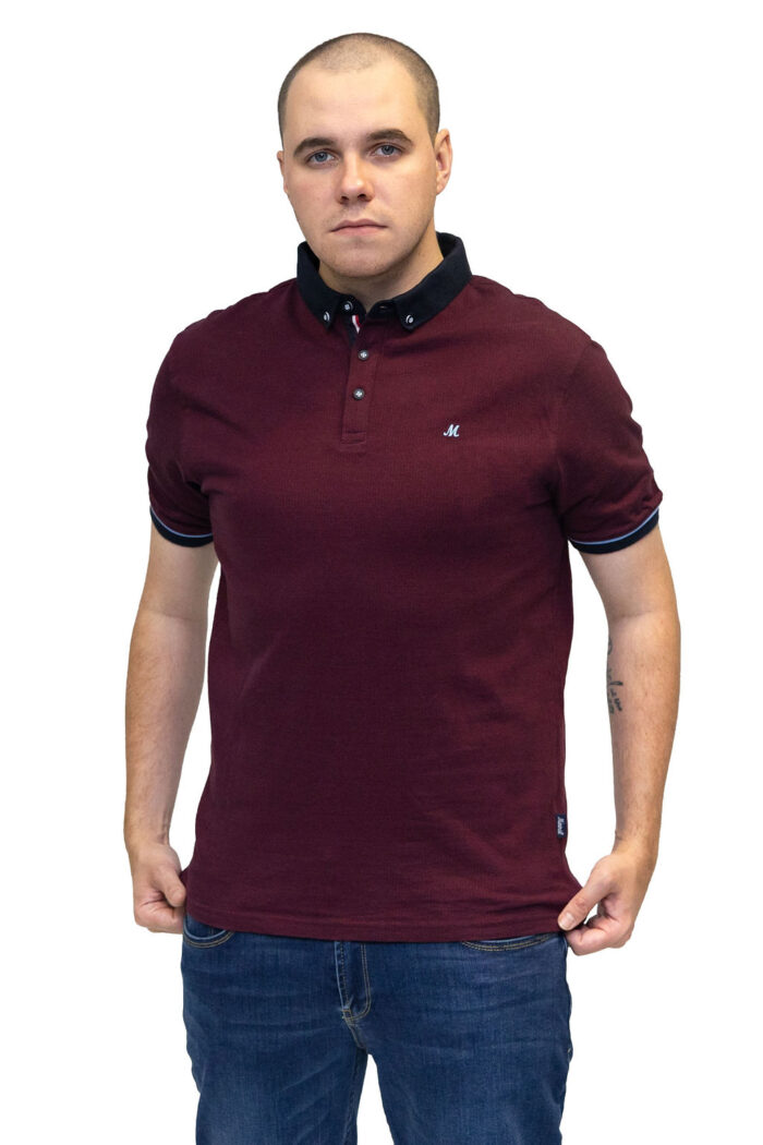 Pedal Jaquard Polo Wine