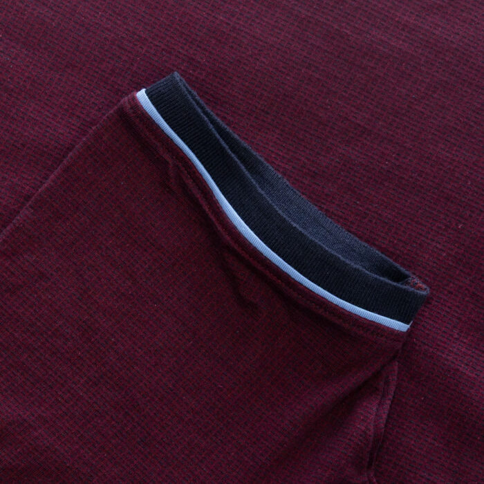 Pedal Jaquard Polo Wine - Image 4