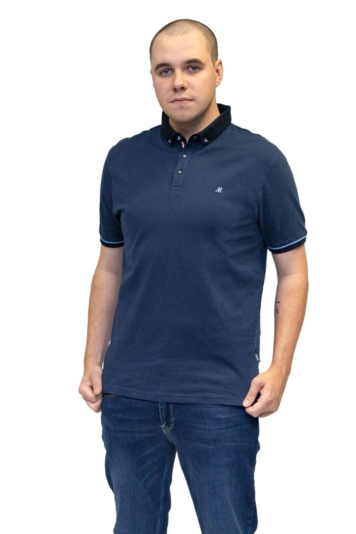 Pedal Jaquard Polo Dark Denim