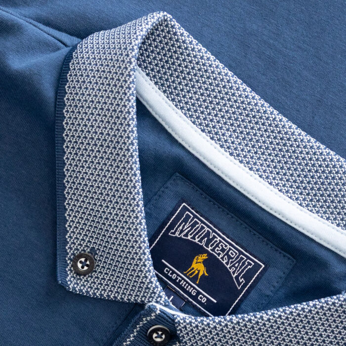 Matty Jersey Polo Dark Denim - Image 4