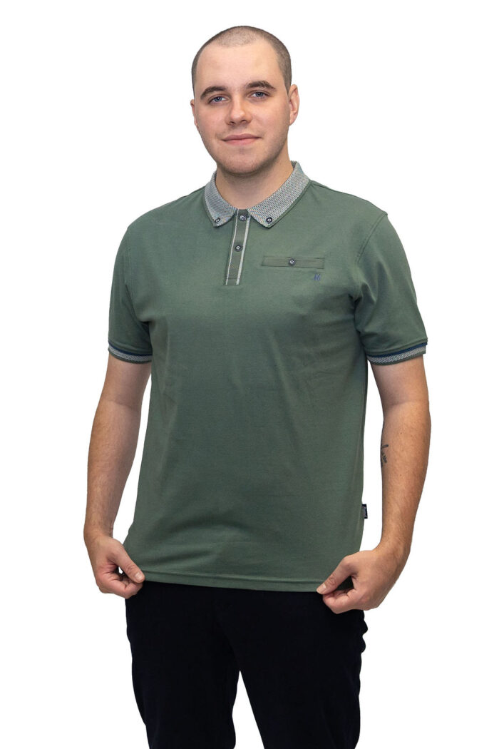 Matty Jersey Polo Duck Green