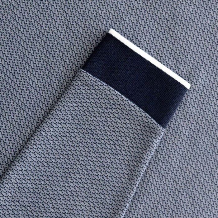 Leroy Blue Long Sleeve Polo - Image 5