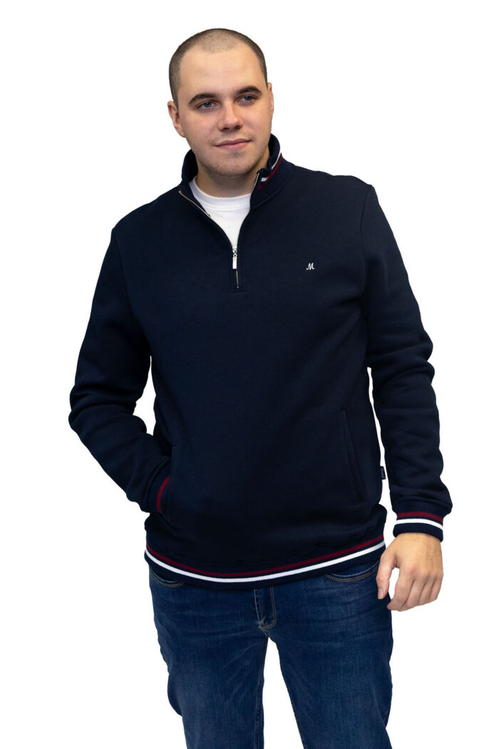 Toprak Quarter Zip Fleece - Navy - Image 5
