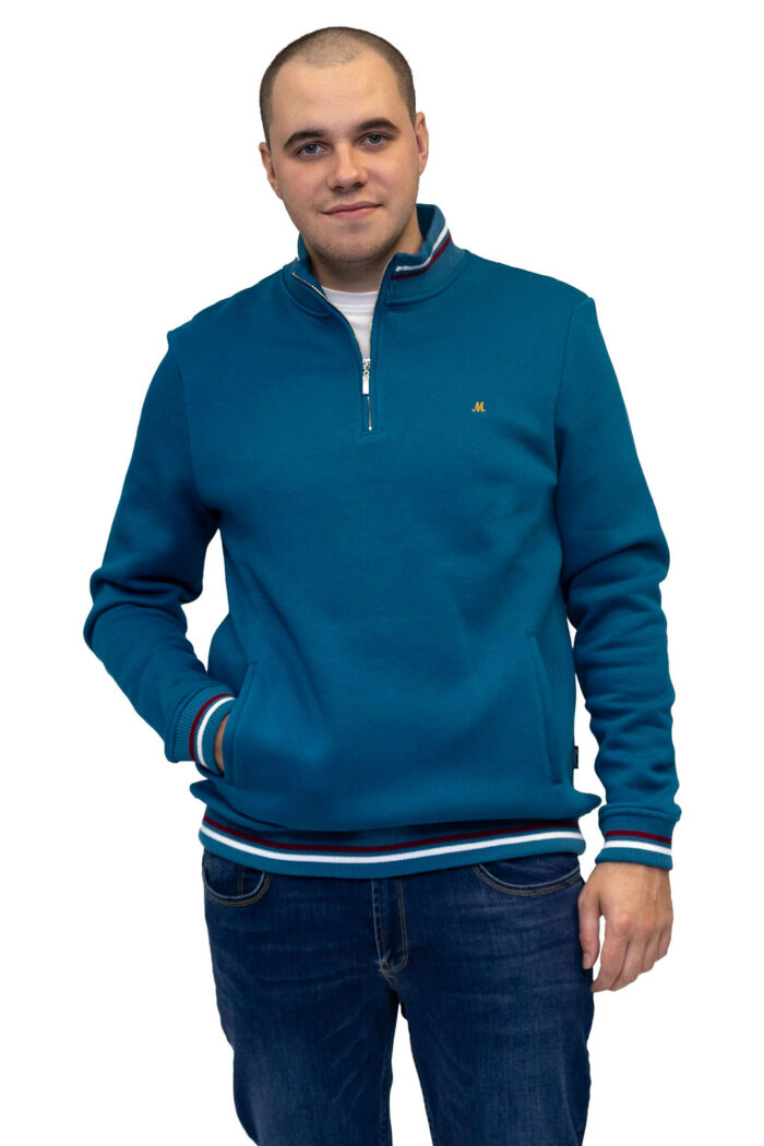 Toprak Quarter Zip Fleece - Teal