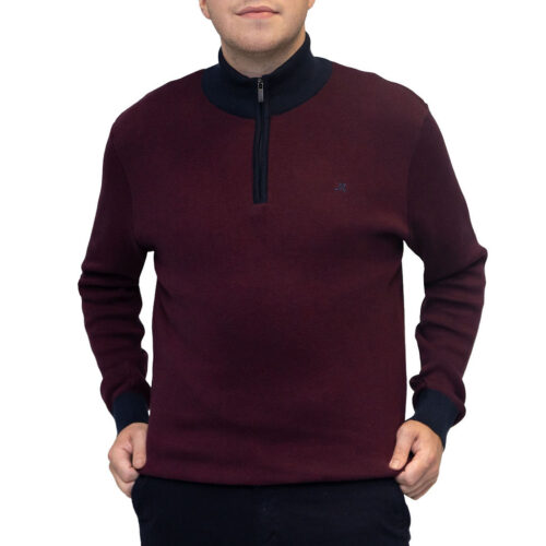 River Dark Burgundy Knitwear