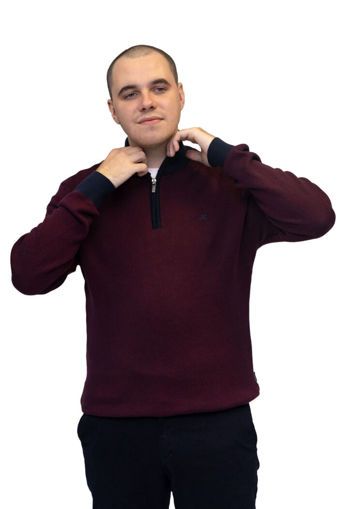 River Dark Burgundy Knitwear - Image 4
