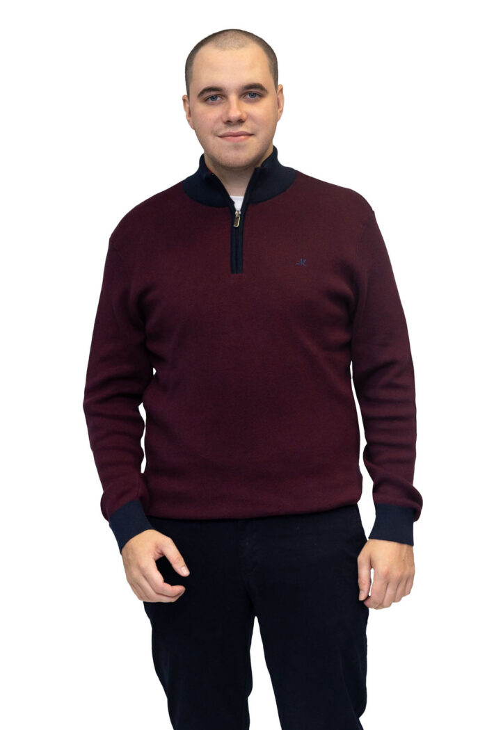 River Dark Burgundy Knitwear - Image 5