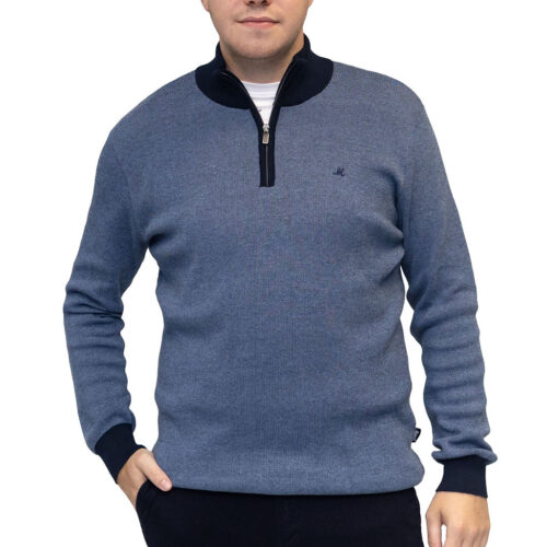 River Light Blue Navy Knitwear