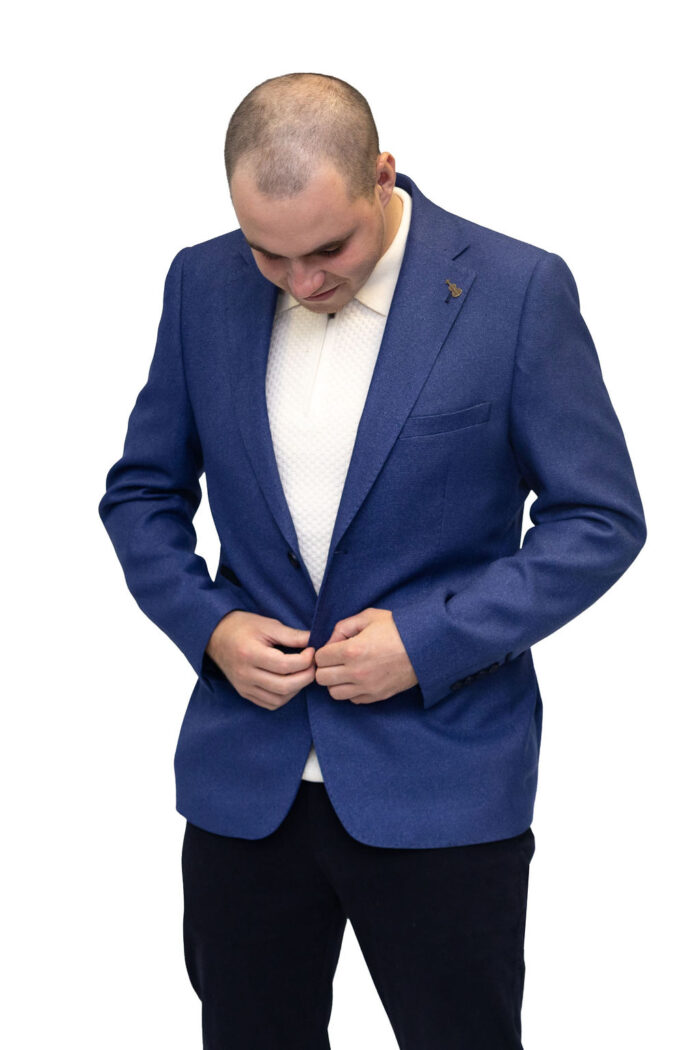 Fratelli Uniti Petrol Blue Blazer - Image 2