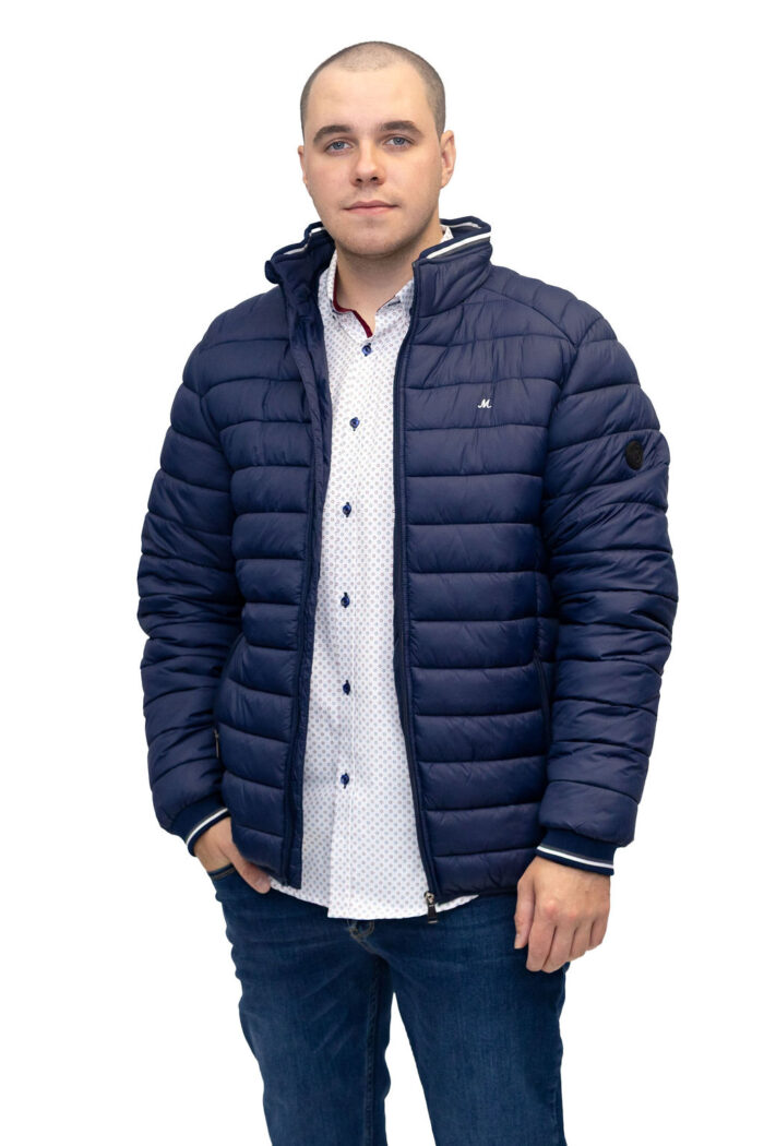 Coach Ocean Blue Padded Bubble Jacket - Image 2
