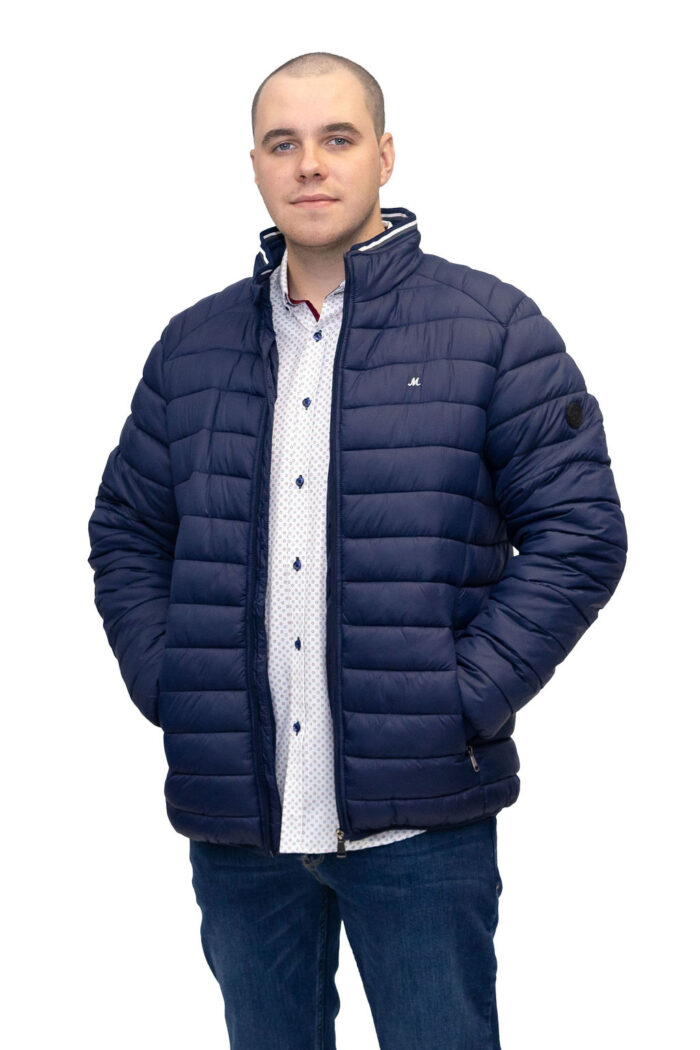 Coach Ocean Blue Padded Bubble Jacket
