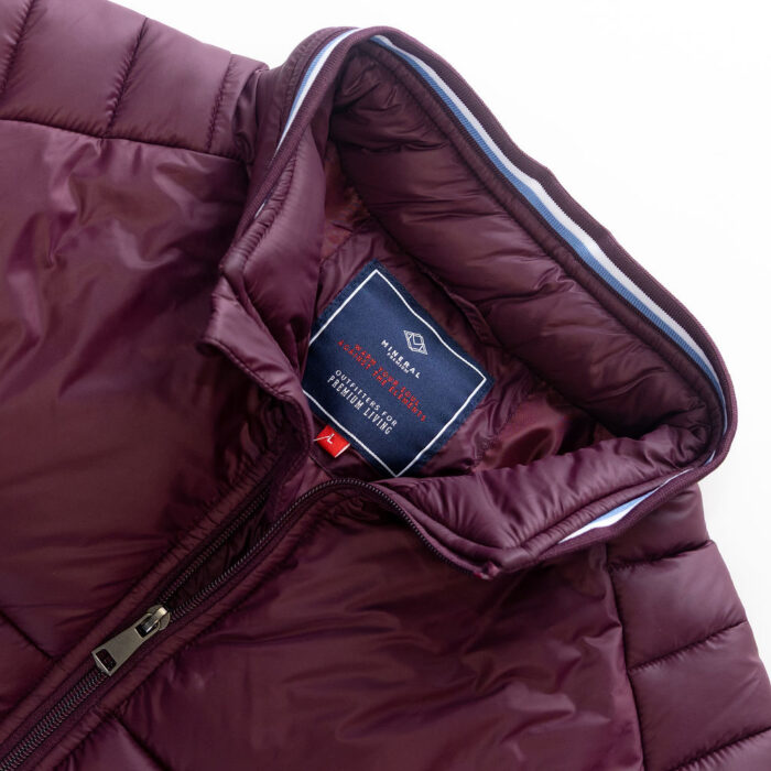 Coach Wine Padded Bubble Jacket - Image 3