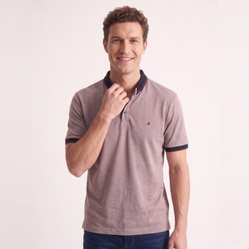 Mineral Men's Burgundy Polo - Marix