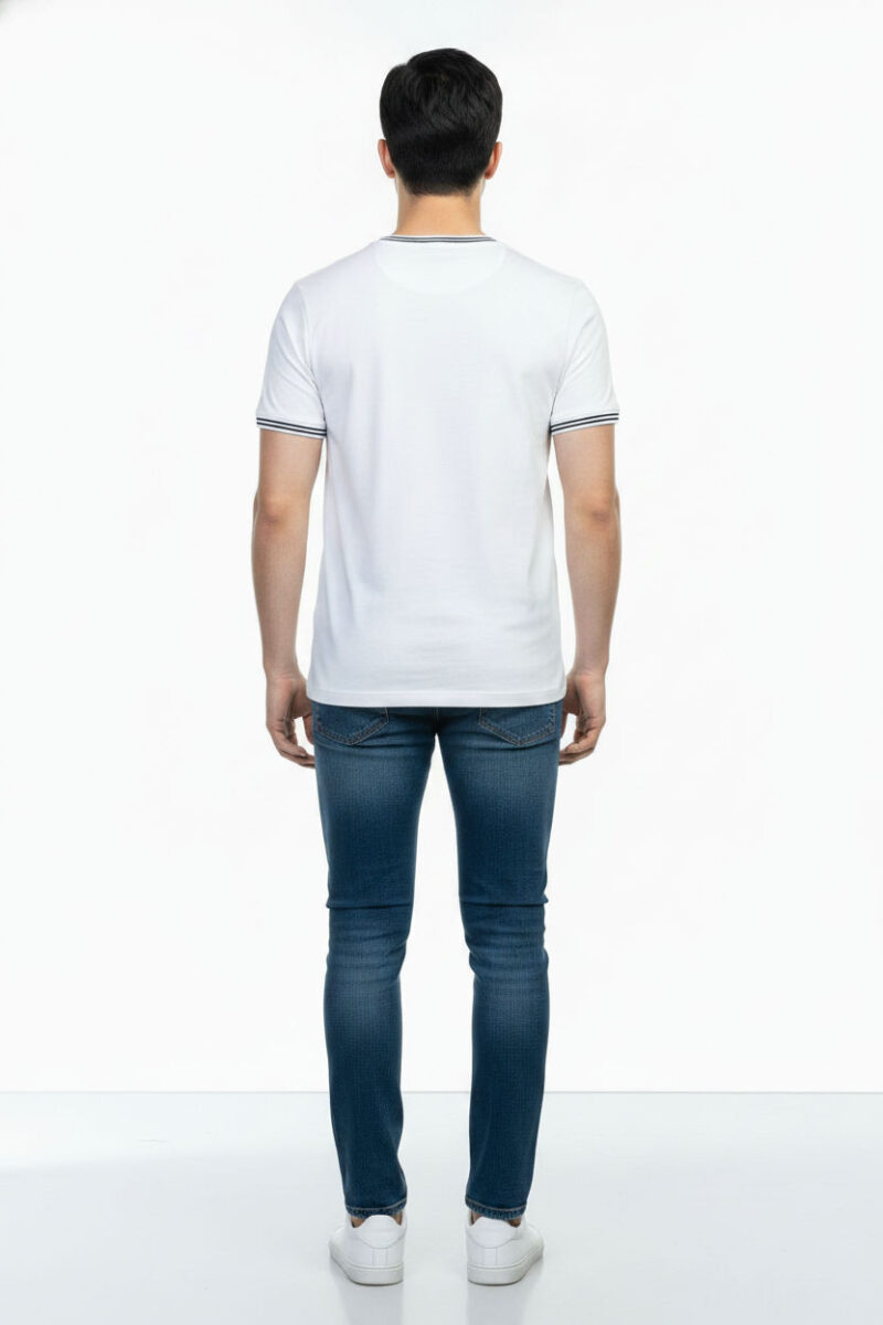 Cage Crew Neck Tee - White - Image 3