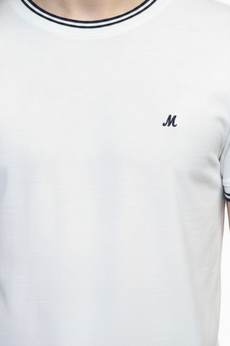 Cage Crew Neck Tee - White - Image 2