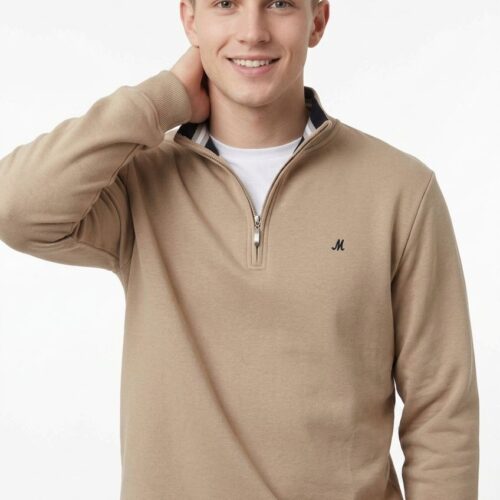 stone quarter zip jumper