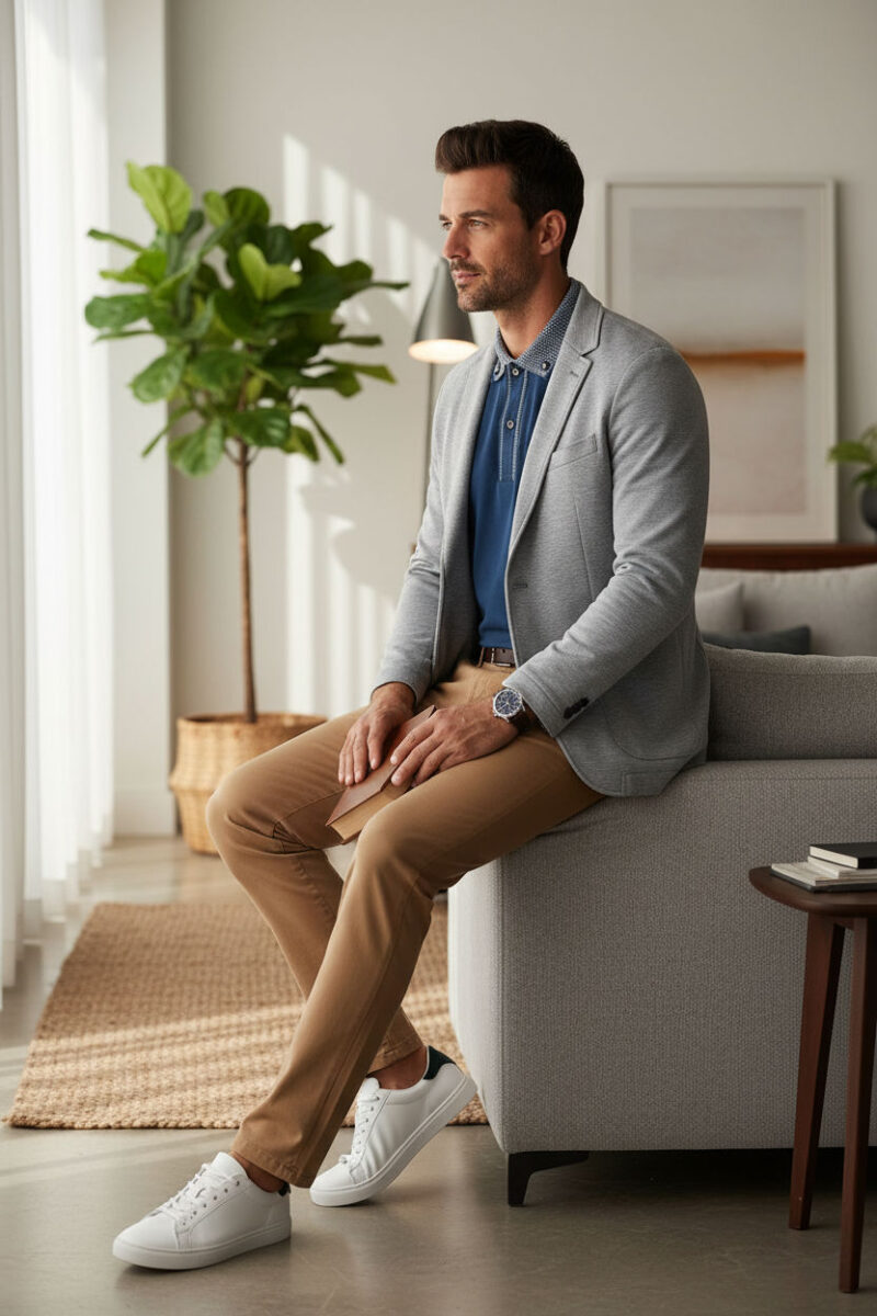 Matty Jersey Polo Dark Denim