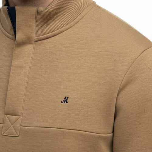 Ridley Quarter Zip Fleece Dark Stone