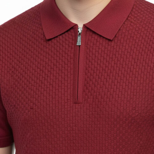 Lexis Short Sleeve Zip Polo