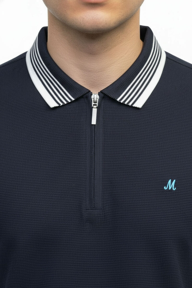 Eoin Short Sleeve Zip Polo Shirt