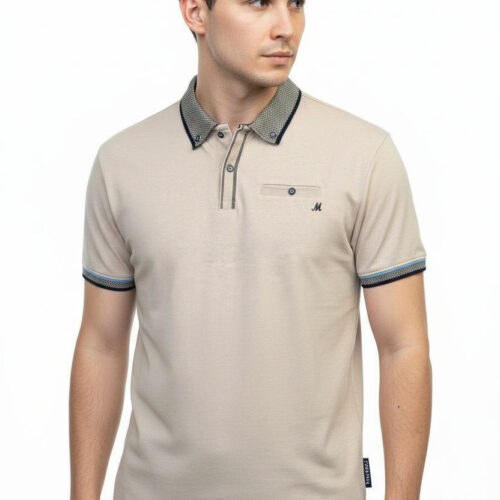 matty jersey polo stone