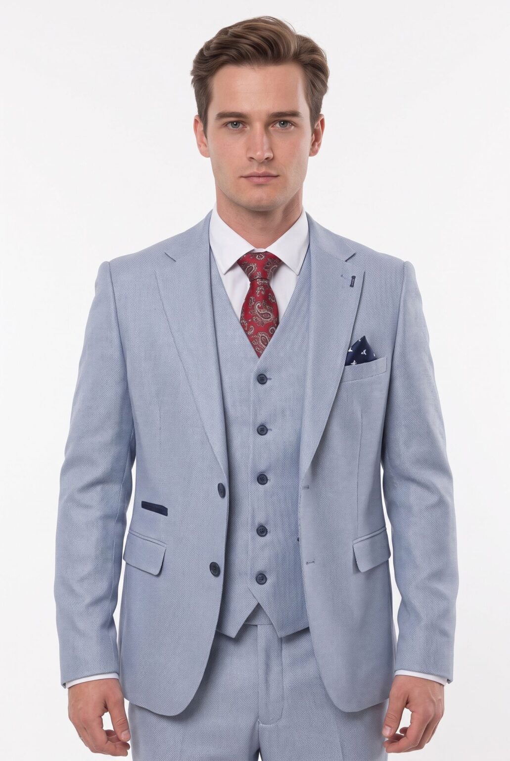 mens blue tailored blazer fratelli uniti 1024 front